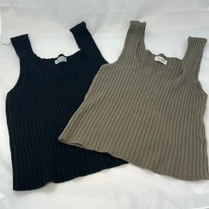 Back crop top/Olivia green top top OS